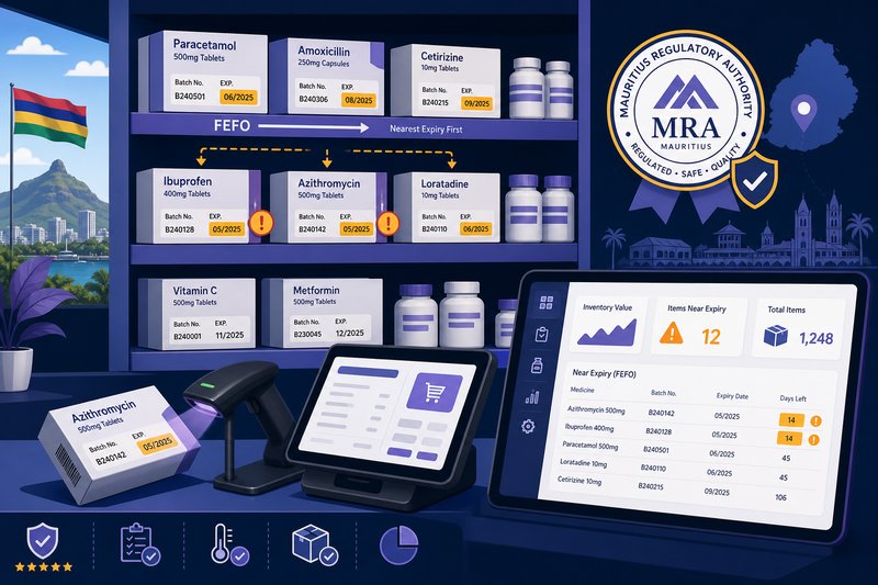 Pharmacy Inventory Management in Mauritius: Batch Tracking, Expiry, and MRA Compliance
