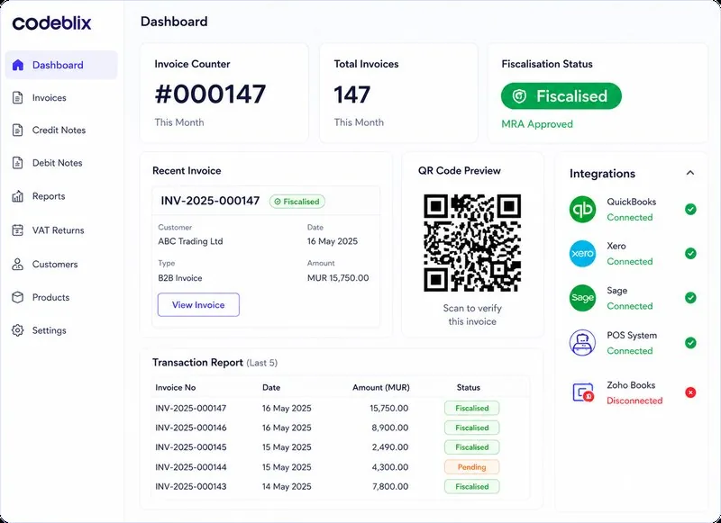 Codeblix Dashboard