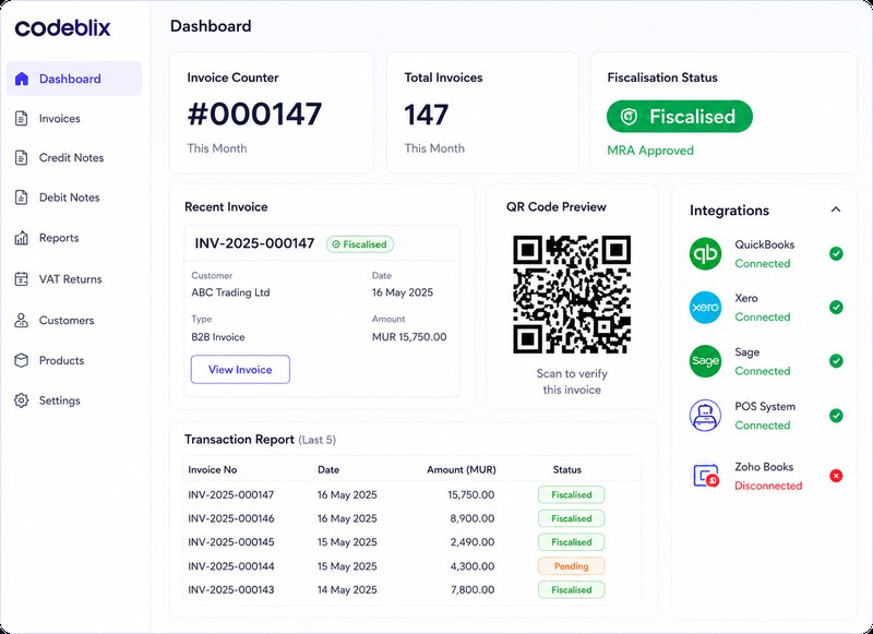 Codeblix Dashboard