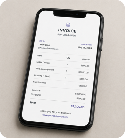Receipt upload