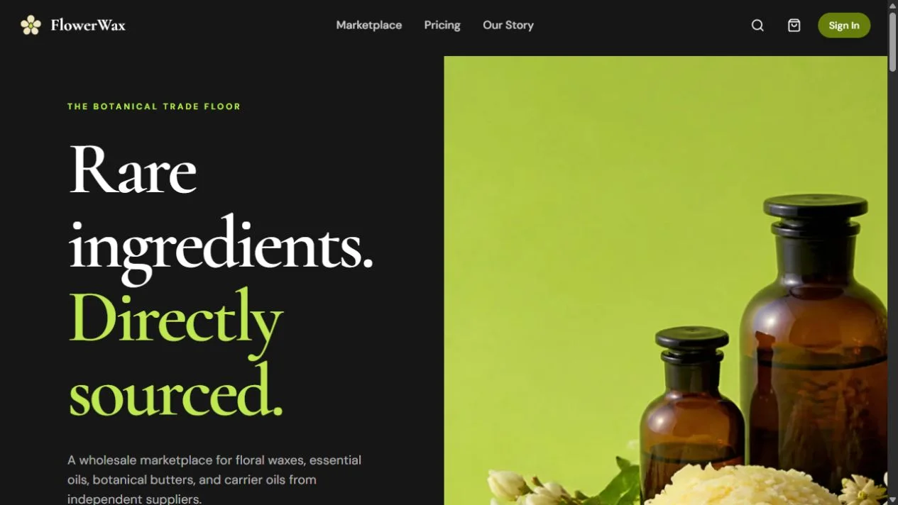 FlowerWax public product preview