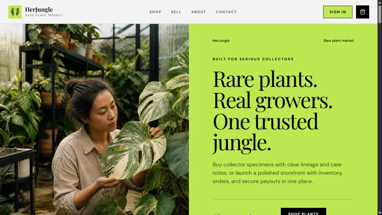 HerJungle public product preview