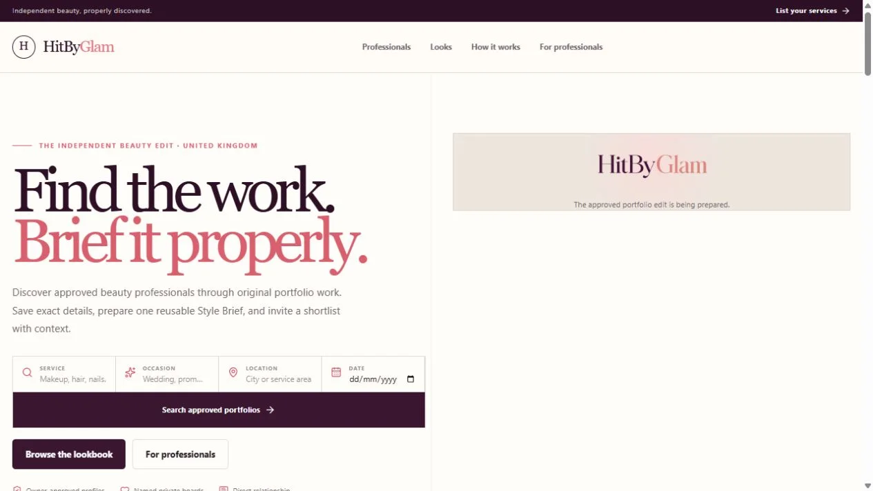 HitByGlam public product preview