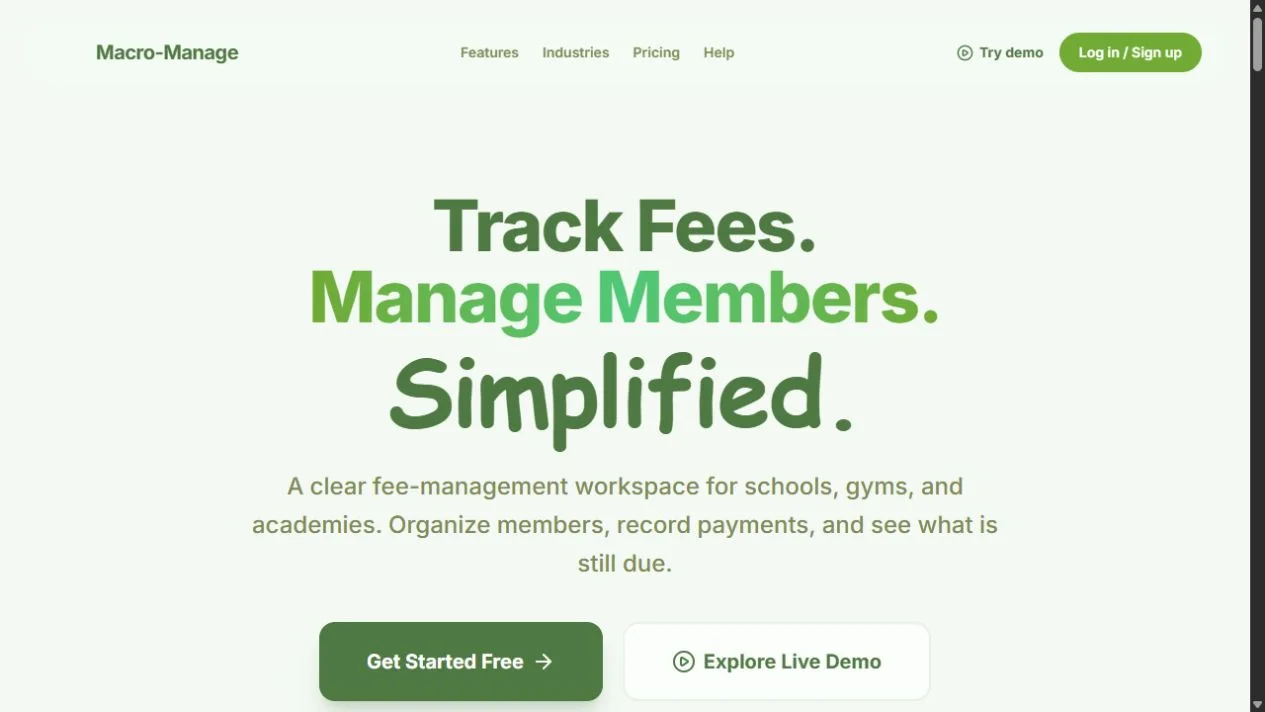 Macro-Manage public product preview