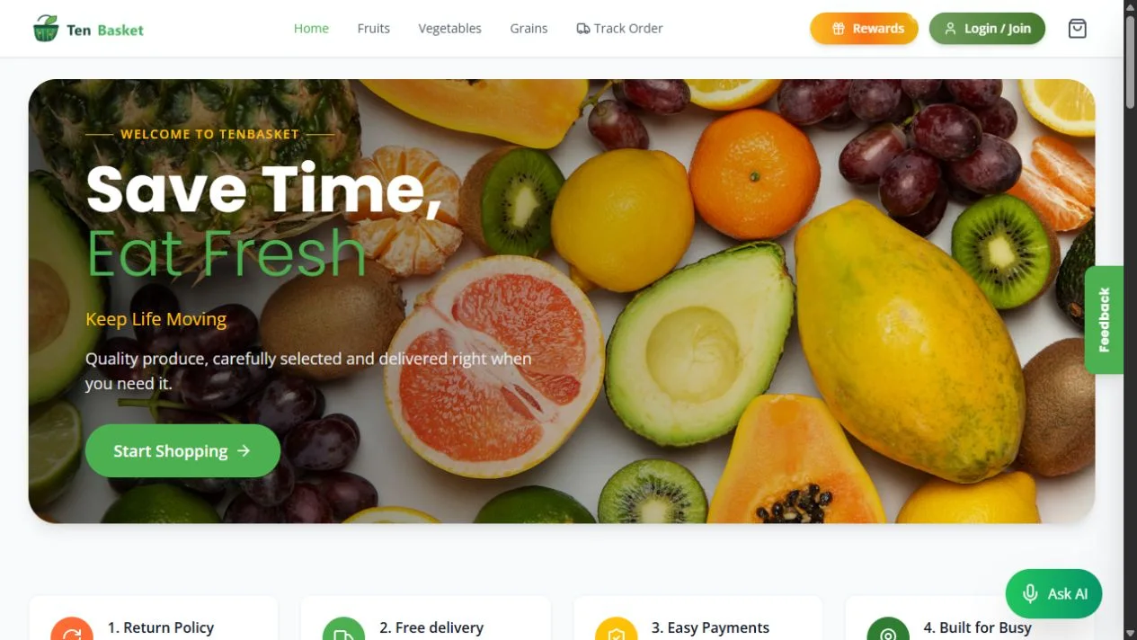 TenBasket public product preview