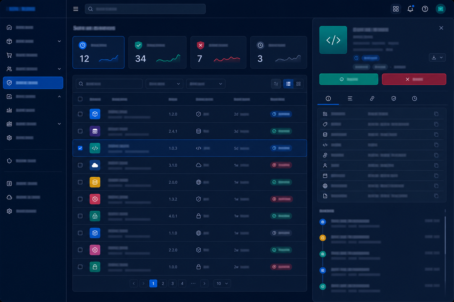 SaaS marketplace product submission review workflow with approval states and metadata controls