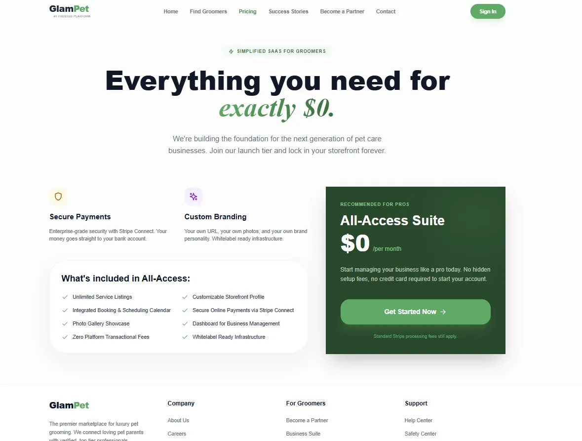 GlamMyPet.com interface screen 3