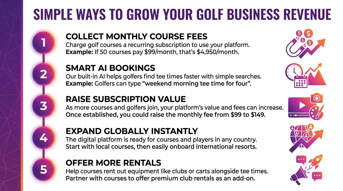 GolfWego.com interface screen 2