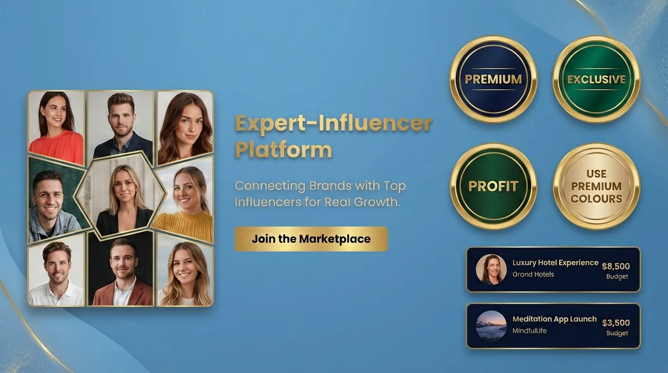 TheExpertInfluencer.com interface screen 2