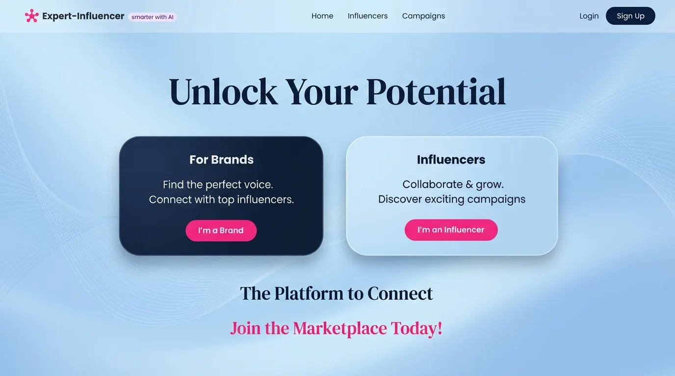 TheExpertInfluencer.com interface screen 4