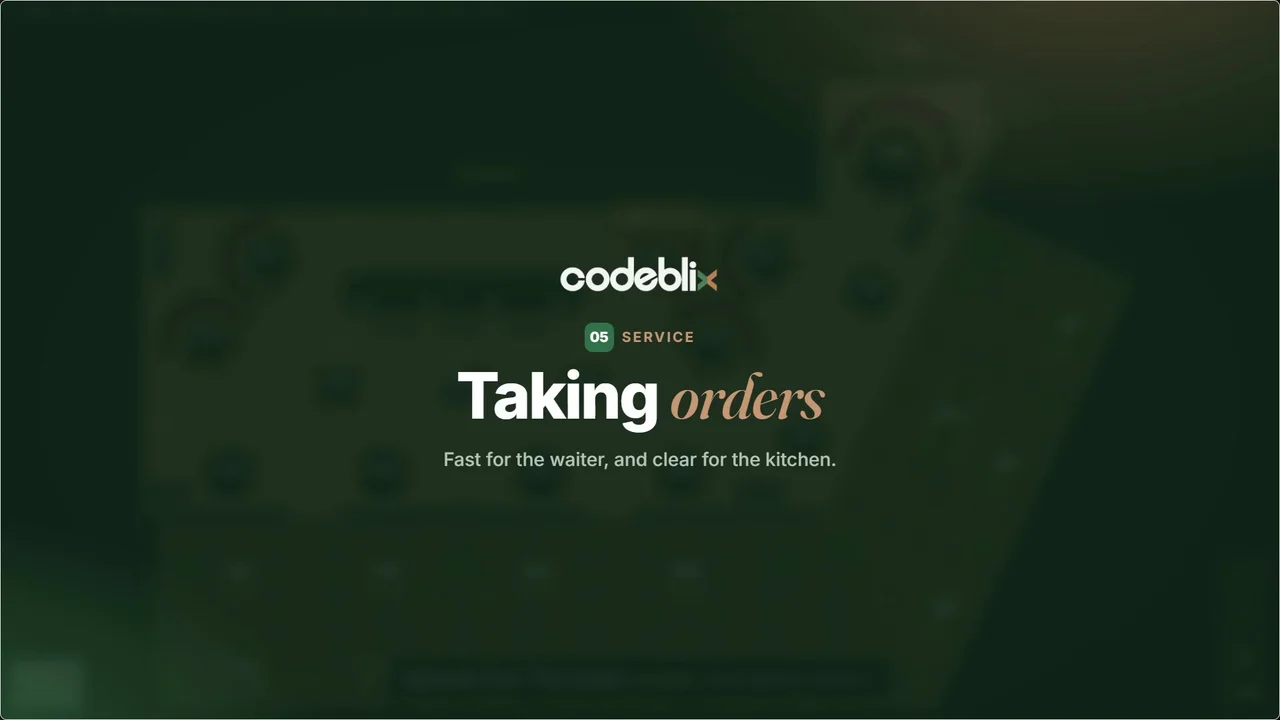 Waiter ordering and courses tutorial cover