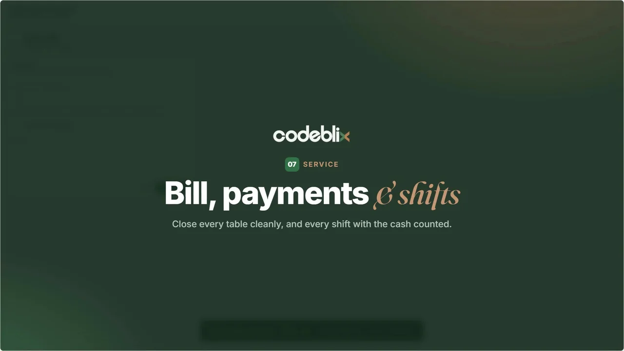 Bills, payments and shifts tutorial cover