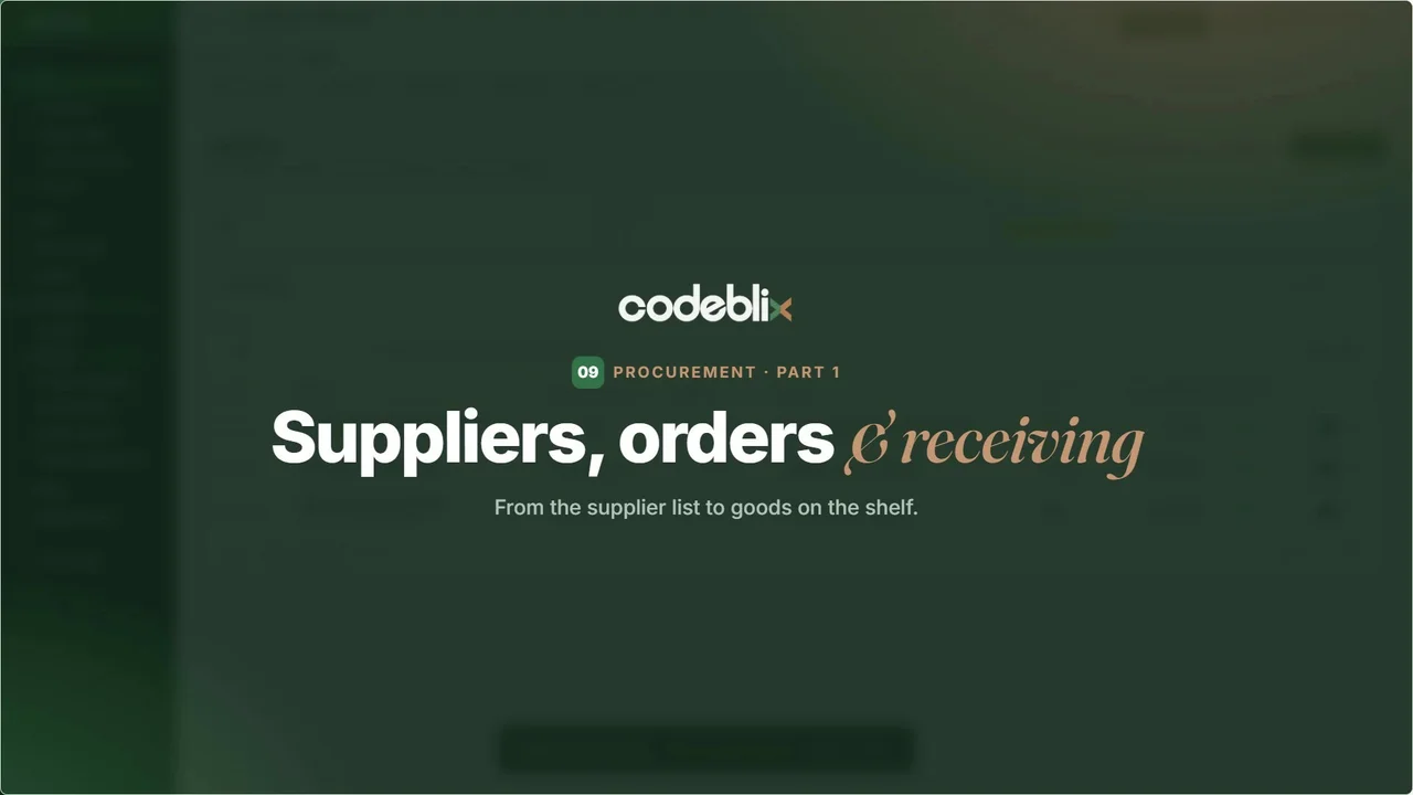 Purchasing and receiving tutorial cover