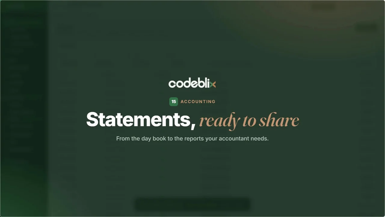 Journals and financial statements tutorial cover